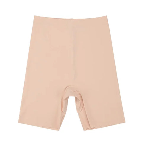 High Waist Seamless Girdle Panty – Tummy Control Long Shorts - Skin / M