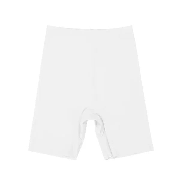High Waist Seamless Girdle Panty – Tummy Control Long Shorts - White / XL