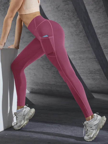 High Waist Women’s Leggings – Stretch Yoga Pants with Pockets for Fitness, Running & Sports - Himpall