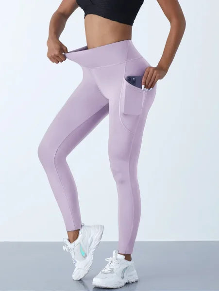 High Waist Women’s Leggings – Stretch Yoga Pants with Pockets for Fitness, Running & Sports - Himpall
