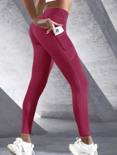 High Waist Women’s Leggings – Stretch Yoga Pants with Pockets for Fitness, Running & Sports - Himpall