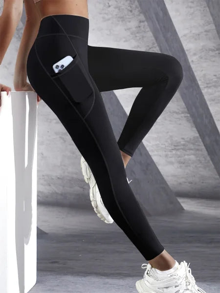 High Waist Women’s Leggings – Stretch Yoga Pants with Pockets for Fitness, Running & Sports - Himpall