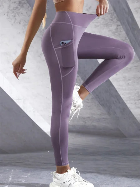 High Waist Women’s Leggings – Stretch Yoga Pants with Pockets for Fitness, Running & Sports - Himpall