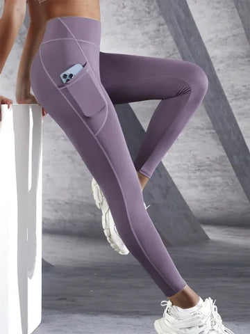 High Waist Women’s Leggings – Stretch Yoga Pants with Pockets for Fitness, Running & Sports - Himpall