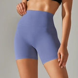 High Waist Yoga Shorts Quick Drying Fitness Workout Length