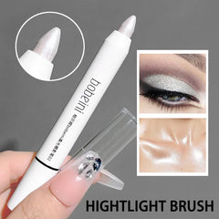 Highlighter & Brightening Silkworm Pen – Pearlescent Matte Burst Eyeshadow Pencil, Long-Lasting Eye Makeup Stick - Himpall