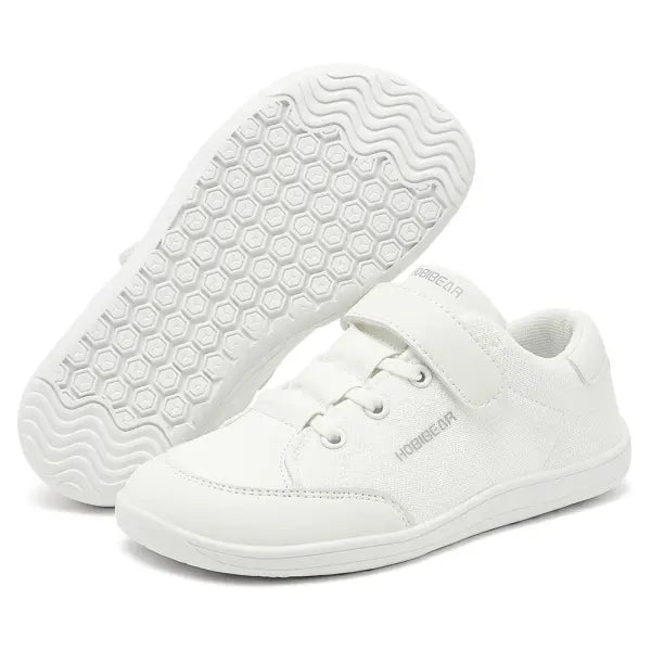 Kids Wide Toe Box Barefoot Shoes - Toddler & Little Kid Minimalist Zero Drop Sneakers - Flexible Lightweight Sneakers