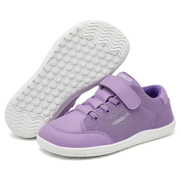 Kids Wide Toe Box Barefoot Shoes - Toddler & Little Kid Minimalist Zero Drop Sneakers - Flexible Lightweight Sneakers
