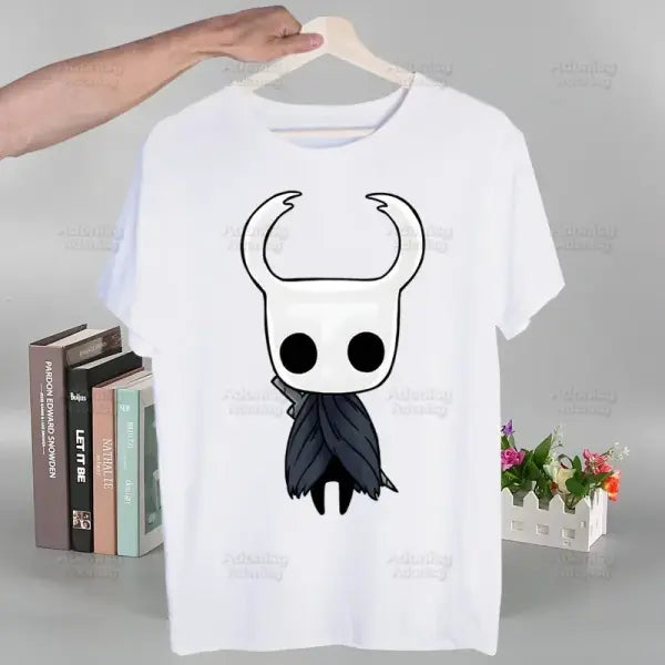 Hollow Knight T Shirt Fashion Print Tshirt Summer Mens Novelty Short Sleeve Game Cartoon Men T-shirt Men Funny Tops - R