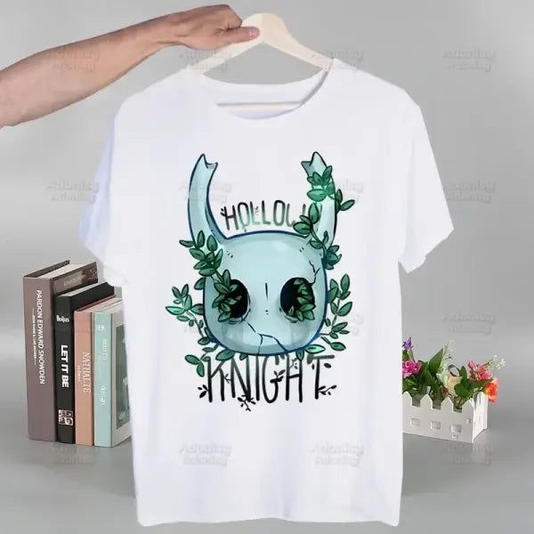 Hollow Knight T Shirt Fashion Print Tshirt Summer Mens Novelty Short Sleeve Game Cartoon Men T-shirt Men Funny Tops - N