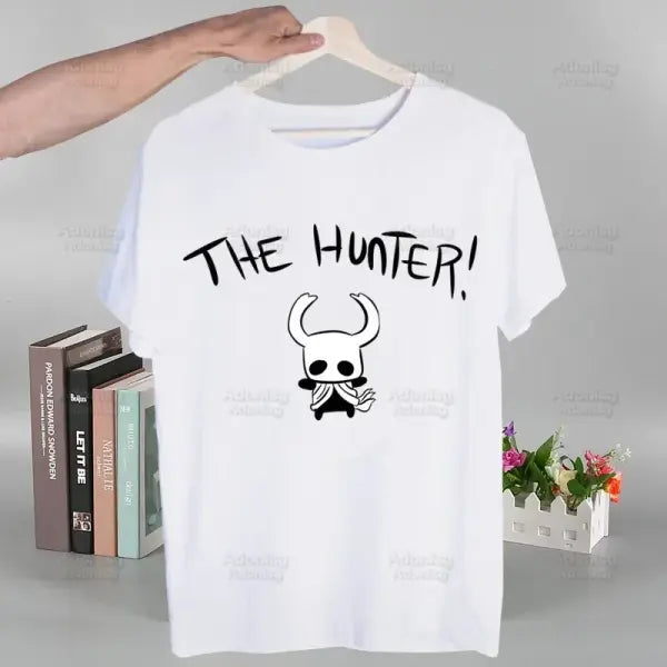 Hollow Knight T Shirt Fashion Print Tshirt Summer Mens Novelty Short Sleeve Game Cartoon Men T-shirt Men Funny Tops - Q