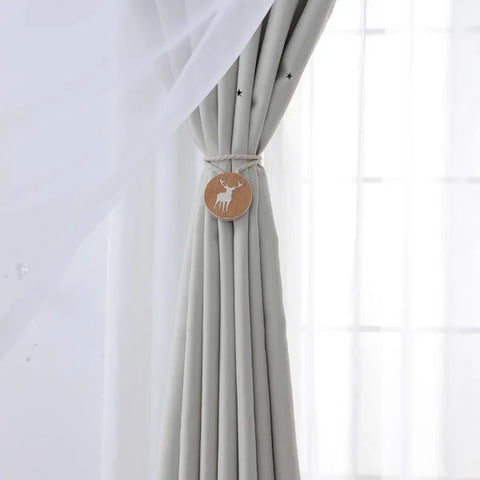 Hollow Out Star Room Darkening Curtain – Sky Wonder Cutout Drape