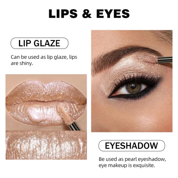 Holographic Lip Gloss – Waterproof Pearlescent Lip Tint (6 Colors)