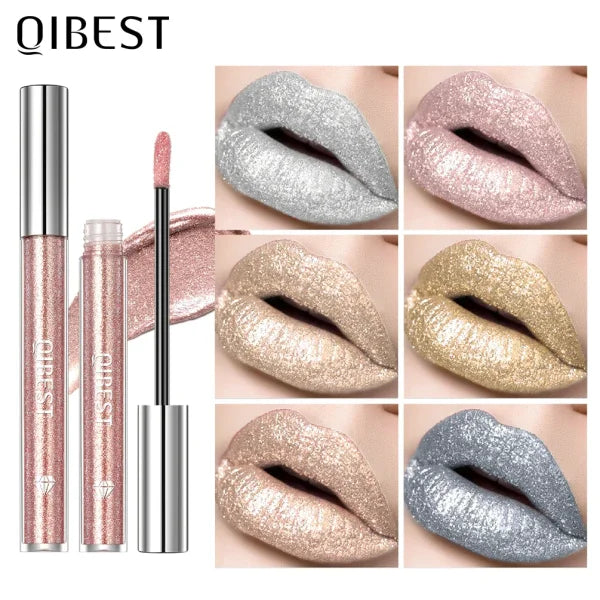 Holographic Lip Gloss – Waterproof Pearlescent Lip Tint (6 Colors)