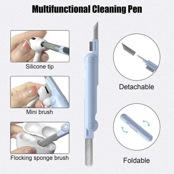 Home 7-in-1 Keyboard Cleaning and Earphones Cleaning Kit - Himpall