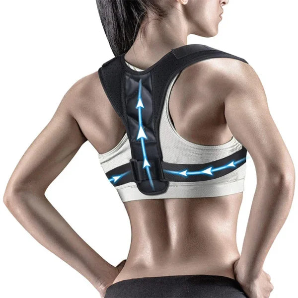 Home Back Posture Correction Belt for Hunchback and Shoulder Straightening - Himpall