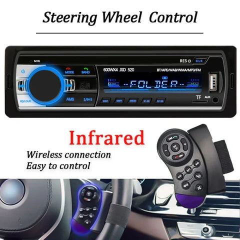 Home Car Din Bluetooth Stereo MP3 Player with FM Radio and USB Input - Himpall