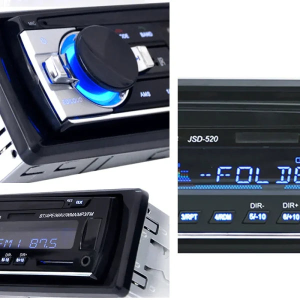 Home Car Din Bluetooth Stereo MP3 Player with FM Radio and USB Input - Himpall