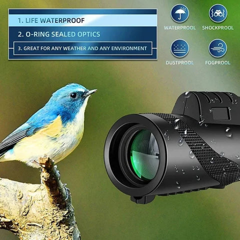 Home Portable HD Zoom Telescope 5000m Mini Long-Distance Folding Scope