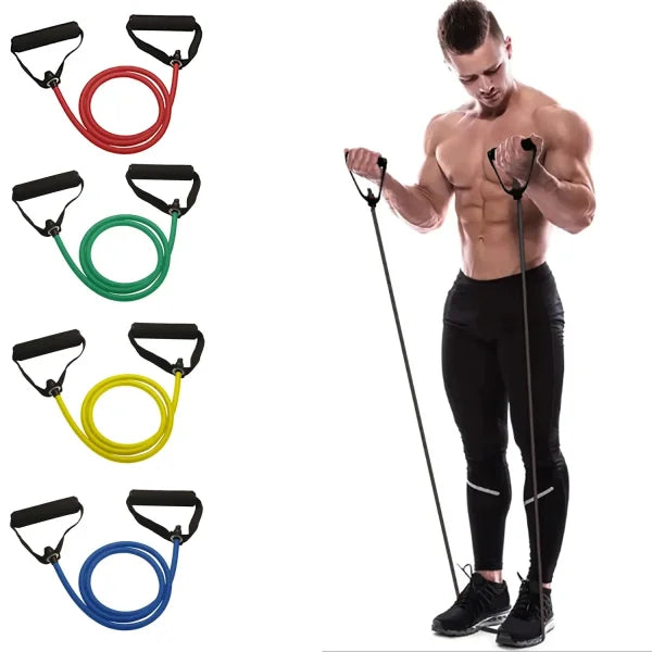 Home Resistance Bands with Handles for Strength Training and Fitness - Himpall