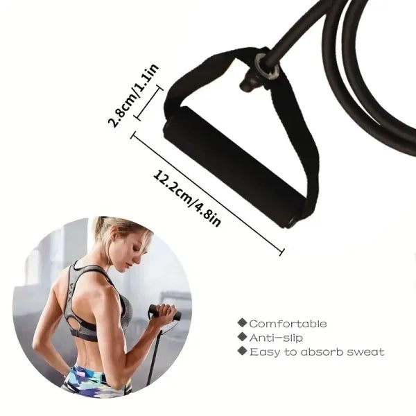 Home Resistance Bands with Handles for Strength Training and Fitness - Himpall