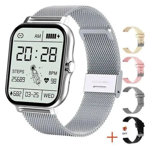 Smartwatch – Full Touch Screen with Fitness Tracker and Bluetooth Calls - Silver 2