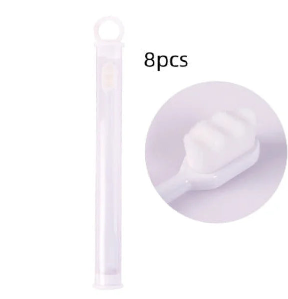 Home Ultra-Fine Toothbrush in Wavy Pink with Super Soft Bristles - Himpall