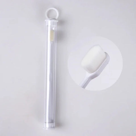 Home Ultra-Fine Toothbrush in Wavy Pink with Super Soft Bristles - Himpall