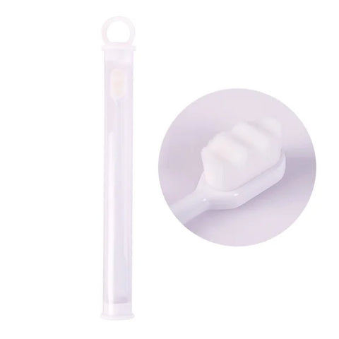 Home Ultra-Fine Toothbrush in Wavy Pink with Super Soft Bristles - Himpall