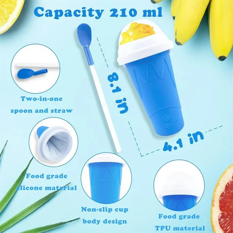 Homemade Smoothie Cup Multifunctional Slushy Maker Cup for Treats