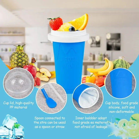 Homemade Smoothie Cup Multifunctional Slushy Maker Cup for Treats