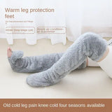 Hot Fluffy Thigh-High Socks – Fuzzy Over-Knee Leggings & Slippers Cozy Teddy Hairy Stockings