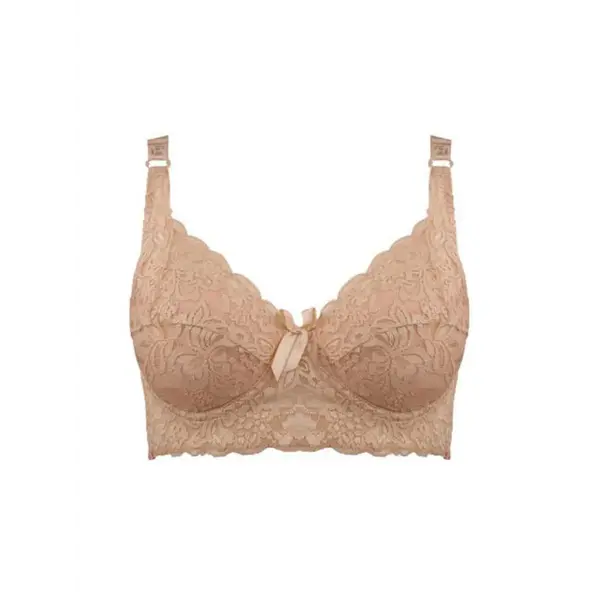 Hot Full cup thin underwear small bra plus size wireless adjustable lace Women’s bra breast cover B C D cup Large size