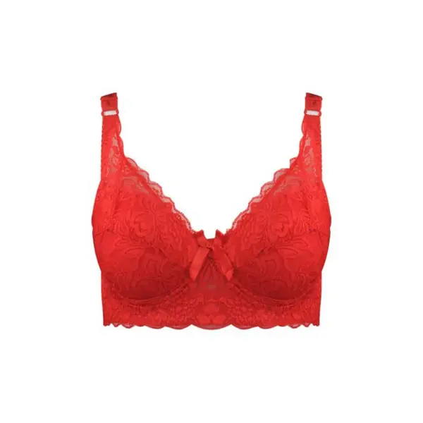 Hot Full cup thin underwear small bra plus size wireless adjustable lace Women’s bra breast cover B C D cup Large size