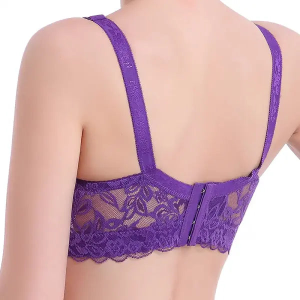 Hot Full cup thin underwear small bra plus size wireless adjustable lace Women’s bra breast cover B C D cup Large size