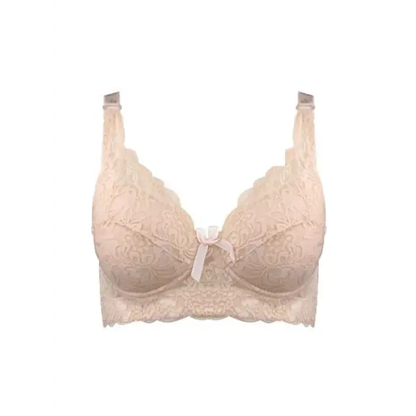 Hot Full cup thin underwear small bra plus size wireless adjustable lace Women’s bra breast cover B C D cup Large size