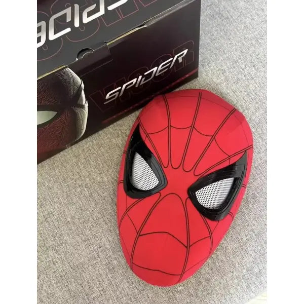 Movable Eyes Spider-Man PVC Mask Gift for Cosplay - 1PCS