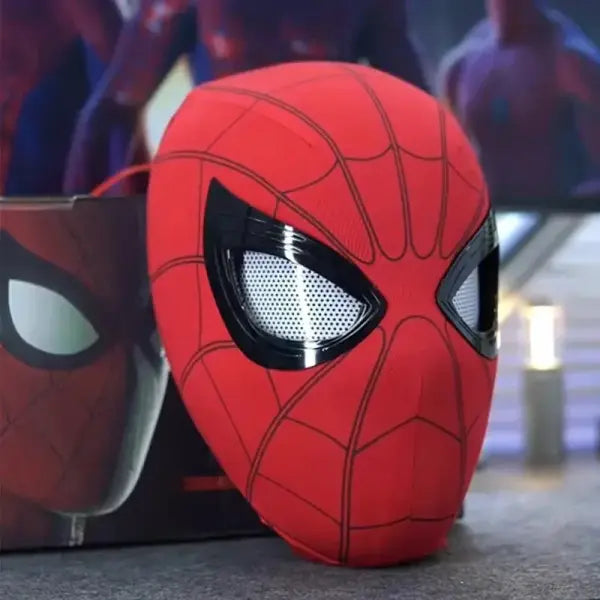 Movable Eyes Spider-Man PVC Mask Gift for Cosplay - 1PCS
