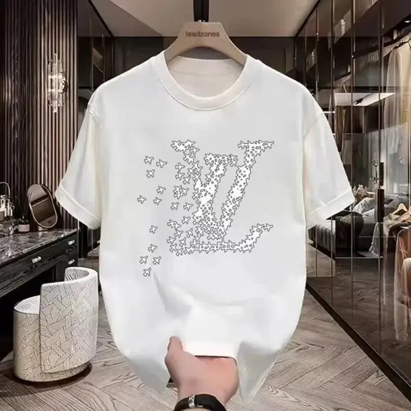 Hot Sale Men Women Casual T Shirt Designer Tees Print Short Sleeve Oversized Top Round Neck Men Women Cotton T-Shirts