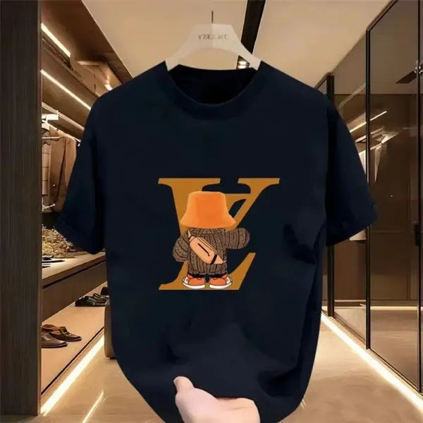 Hot Sale Men Women Casual T Shirt Designer Tees Print Short Sleeve Oversized Top Round Neck Men Women Cotton T-Shirts