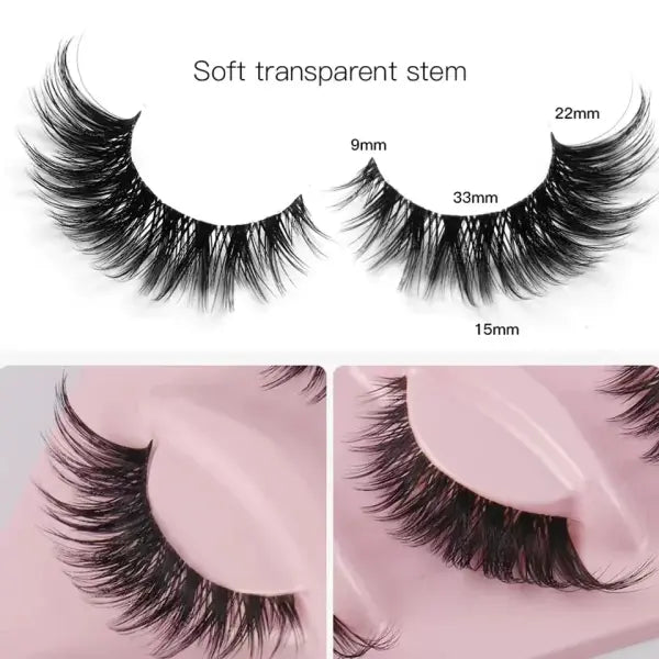 Cat Eye False Eyelash Material Synthetic Strip Lashes - as show / 0.10mm