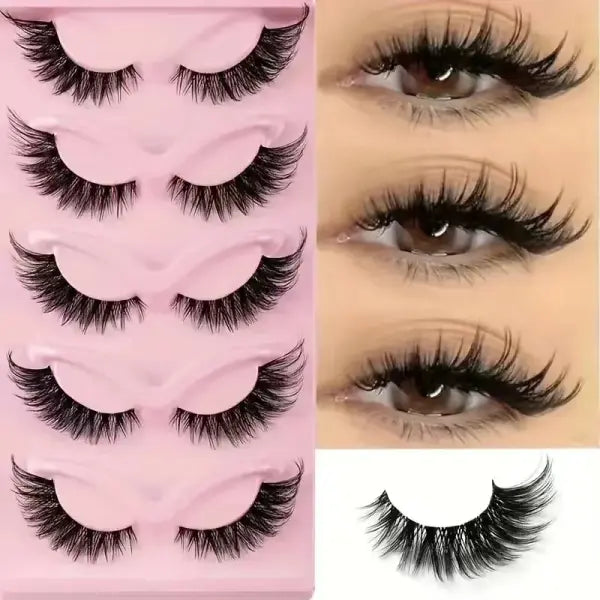 Cat Eye False Eyelash Material Synthetic Strip Lashes - as show / 0.10mm