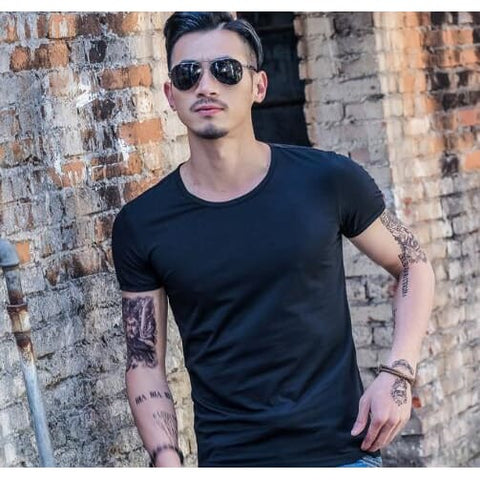 Hot Summer Men T-Shirts - Black / L