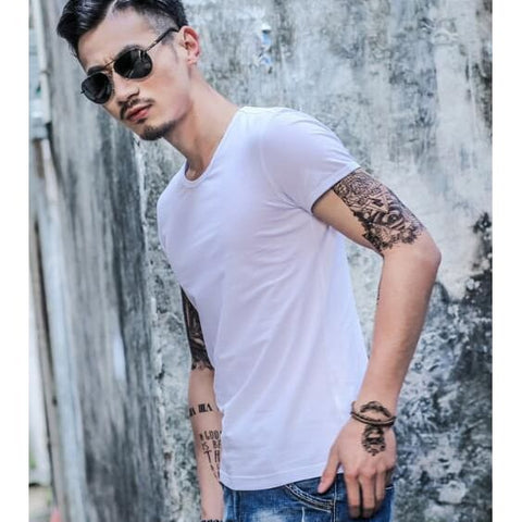 Hot Summer Men T-Shirts - White / L