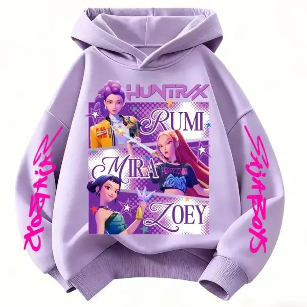 Huntrx Mira Rumi Zoey Long Sleeve Rope Type Hoodie Hip Hop Style - wy4120 / 100cm