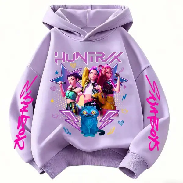 Huntrx Mira Rumi Zoey Long Sleeve Rope Type Hoodie Hip Hop Style - wy41331 / 110cm