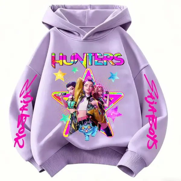 Huntrx Mira Rumi Zoey Long Sleeve Rope Type Hoodie Hip Hop Style - wy4725 / 130cm