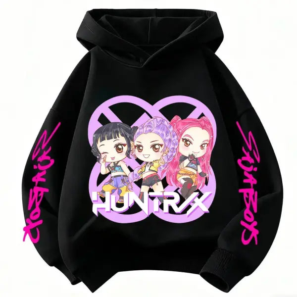 Huntrx Mira Rumi Zoey Long Sleeve Rope Type Hoodie Hip Hop Style - wy42419 / 150cm