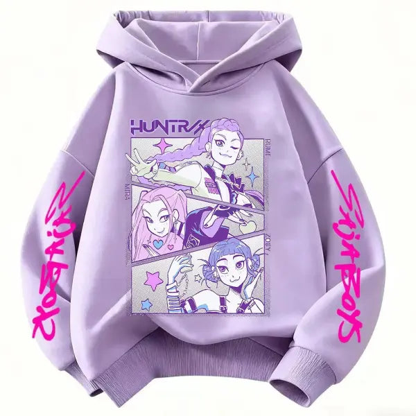 Huntrx Mira Rumi Zoey Long Sleeve Rope Type Hoodie Hip Hop Style - wy41028 / 160cm