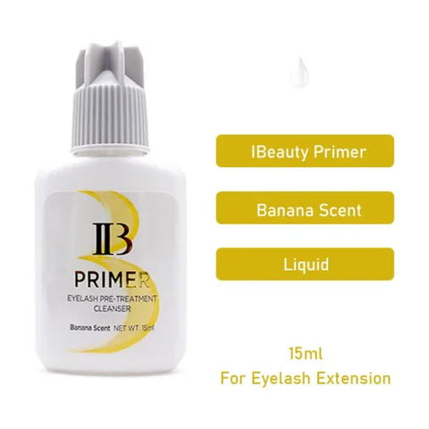 IBeauty Primer 15ml - Banana Scented Eyelash Extension Prep - 1 Bottle